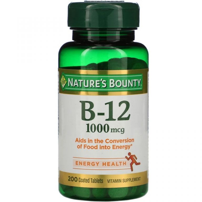 Nature’s Bounty, B-12, 1,000 Mcg, 200 Coated Tablets – U-FitNutrition